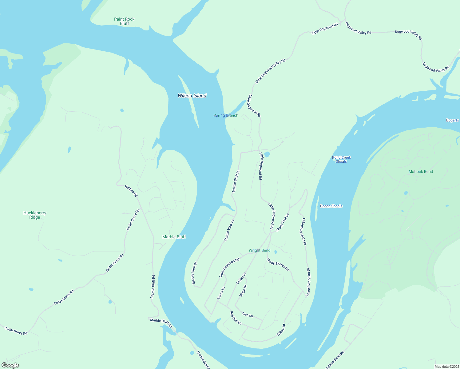 map of restaurants, bars, coffee shops, grocery stores, and more near 184 Marble Bluff Drive in Kingston
