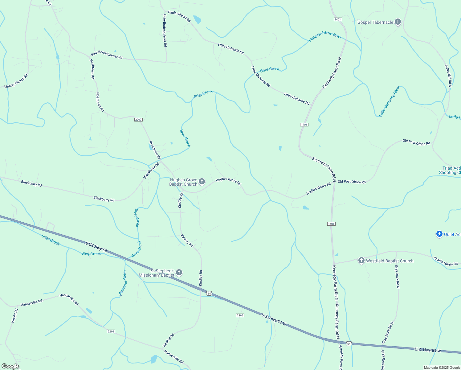 map of restaurants, bars, coffee shops, grocery stores, and more near 7469 Hughes Grove Road in Thomasville