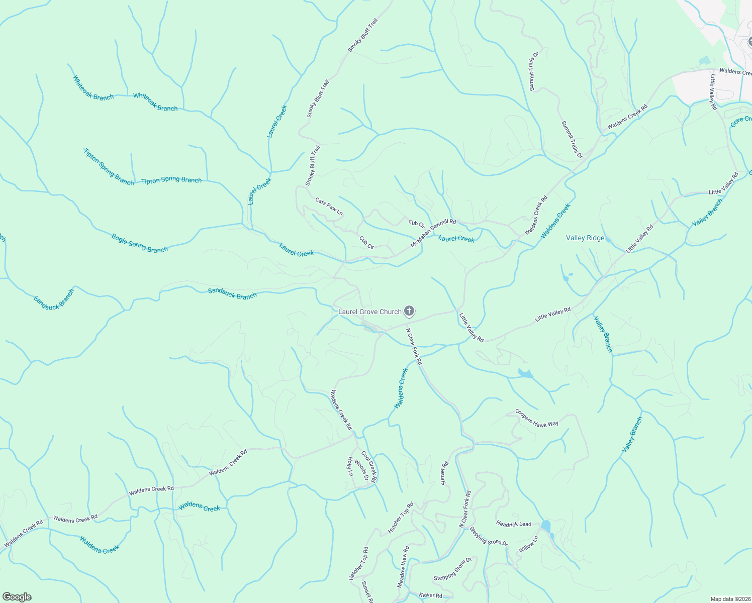 map of restaurants, bars, coffee shops, grocery stores, and more near 2406 Whitetail Ridge Way in Sevierville