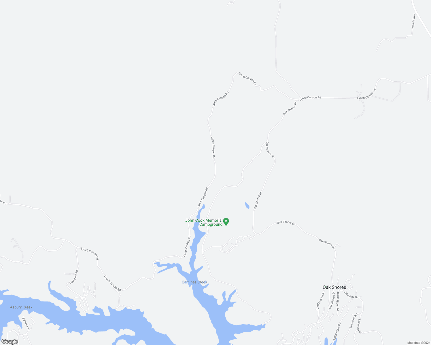 map of restaurants, bars, coffee shops, grocery stores, and more near Lynch Canyon Road in Bradley