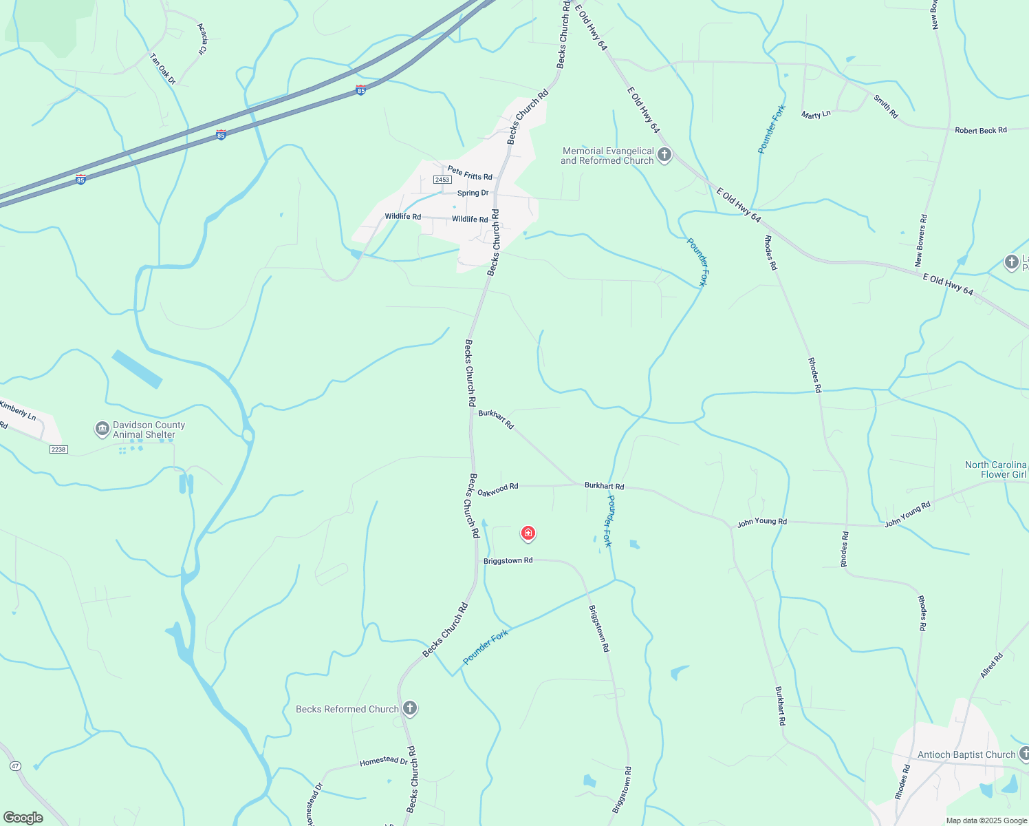 map of restaurants, bars, coffee shops, grocery stores, and more near 225 Burkhart Road in Lexington
