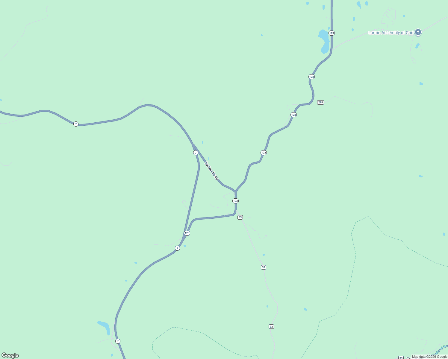 map of restaurants, bars, coffee shops, grocery stores, and more near Lurton Loop in Sand Gap