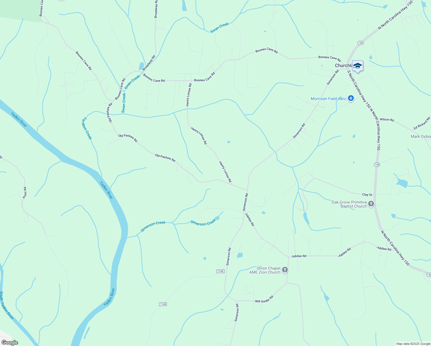 map of restaurants, bars, coffee shops, grocery stores, and more near 1304 Simerson Road in Lexington