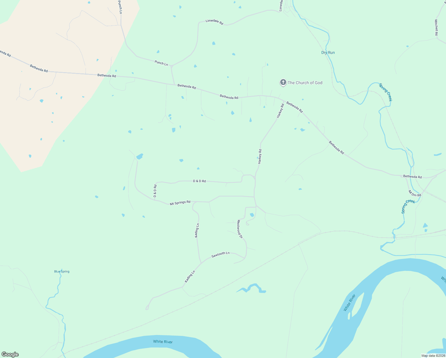 map of restaurants, bars, coffee shops, grocery stores, and more near 290 D & D Rd in Batesville