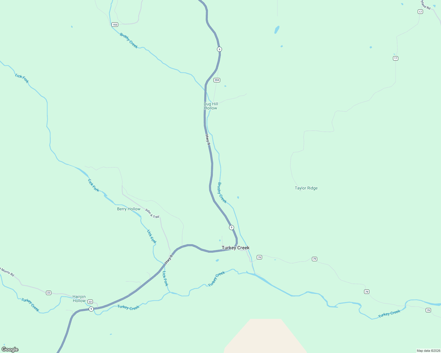 map of restaurants, bars, coffee shops, grocery stores, and more near 7095 Arkansas 9 in Mountain View