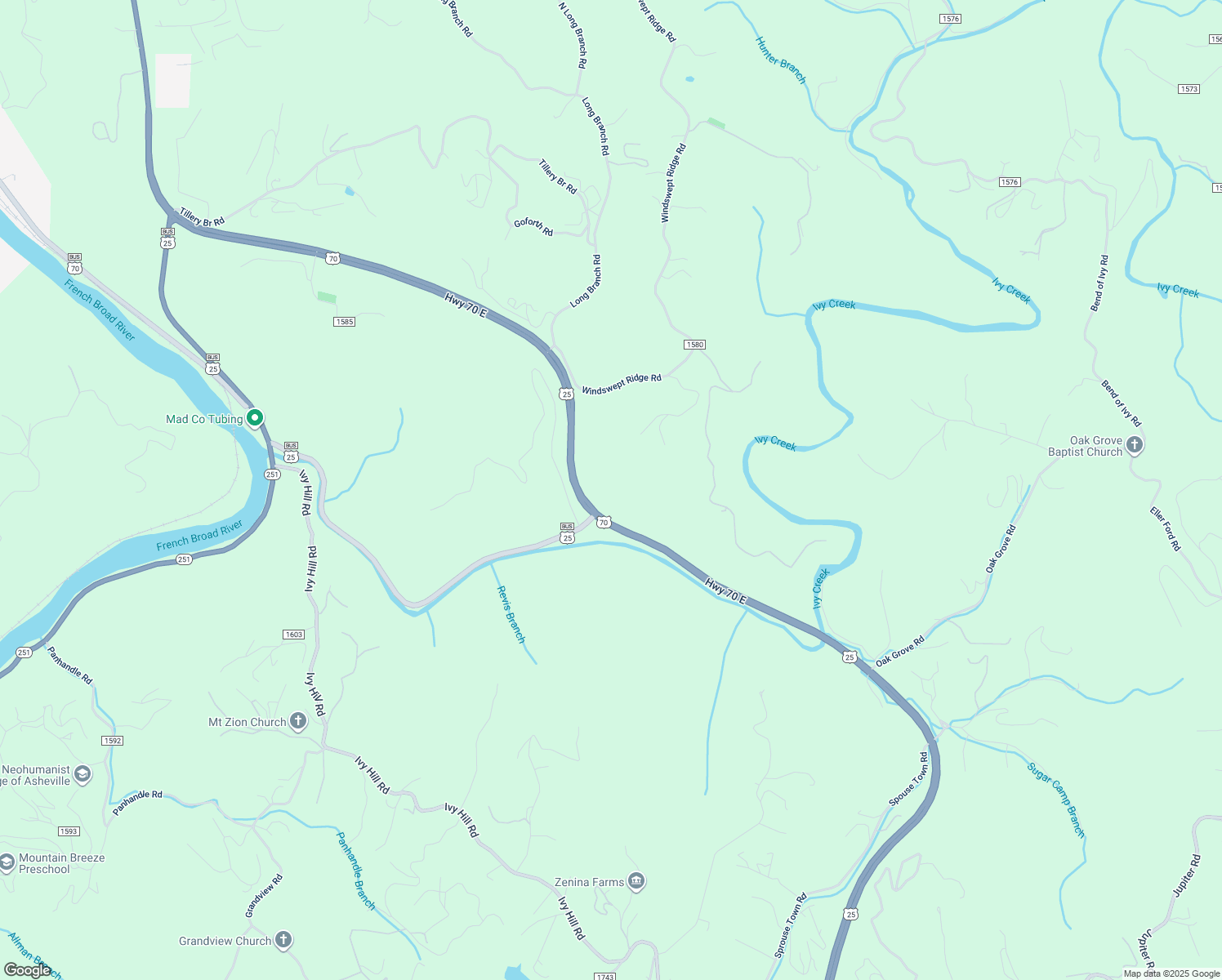 map of restaurants, bars, coffee shops, grocery stores, and more near Windswept Ridge Road in Marshall
