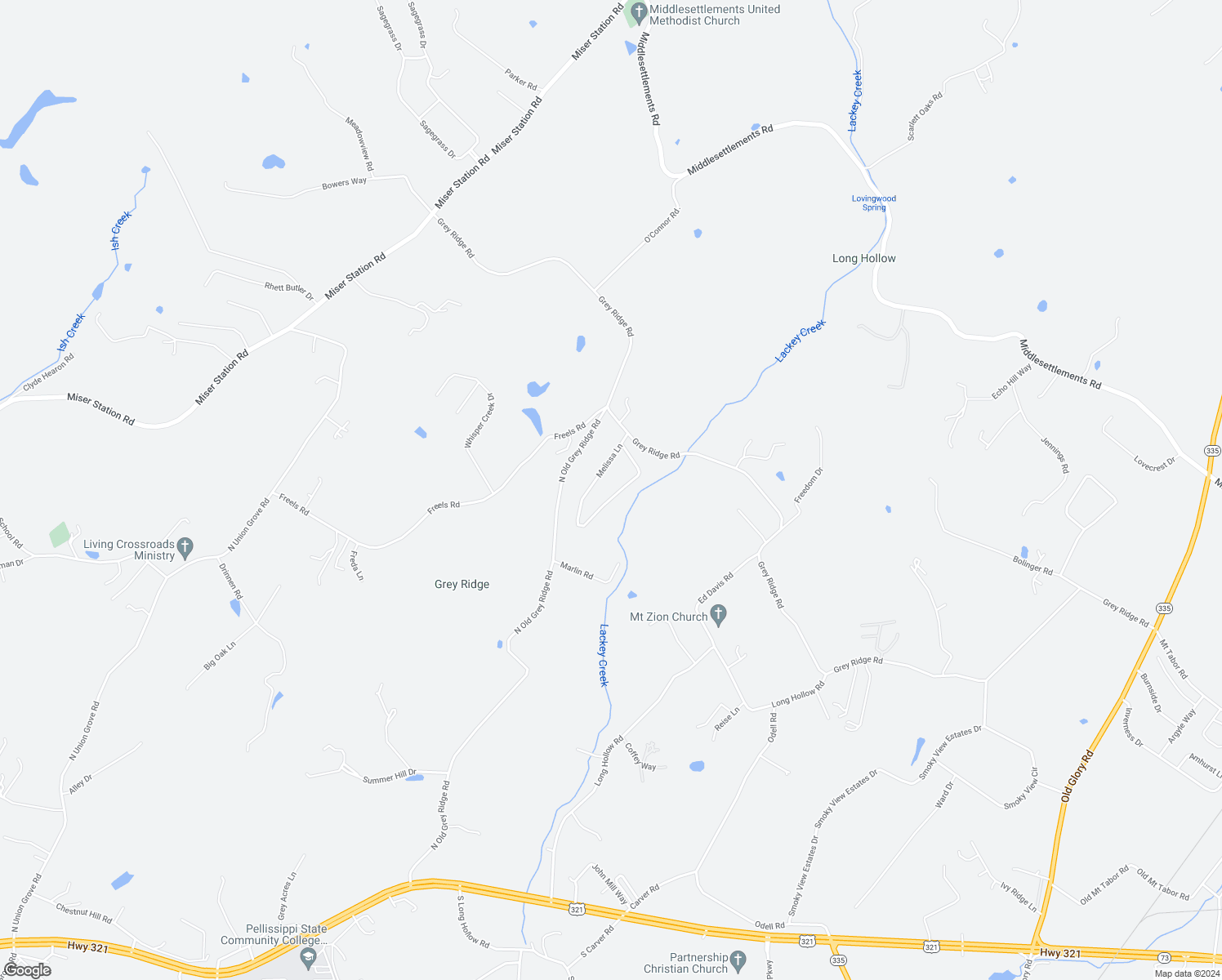 map of restaurants, bars, coffee shops, grocery stores, and more near 3839 Melissa Lane in Maryville