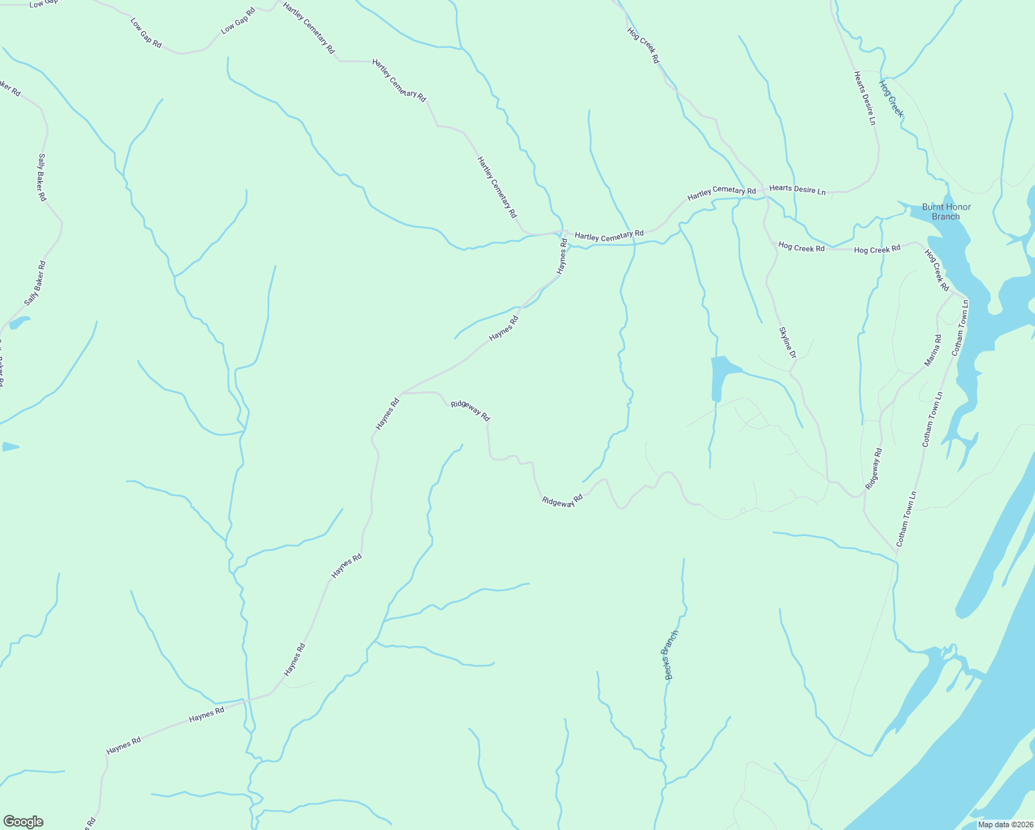 map of restaurants, bars, coffee shops, grocery stores, and more near 324 Ridgeway Road in Sugar Tree