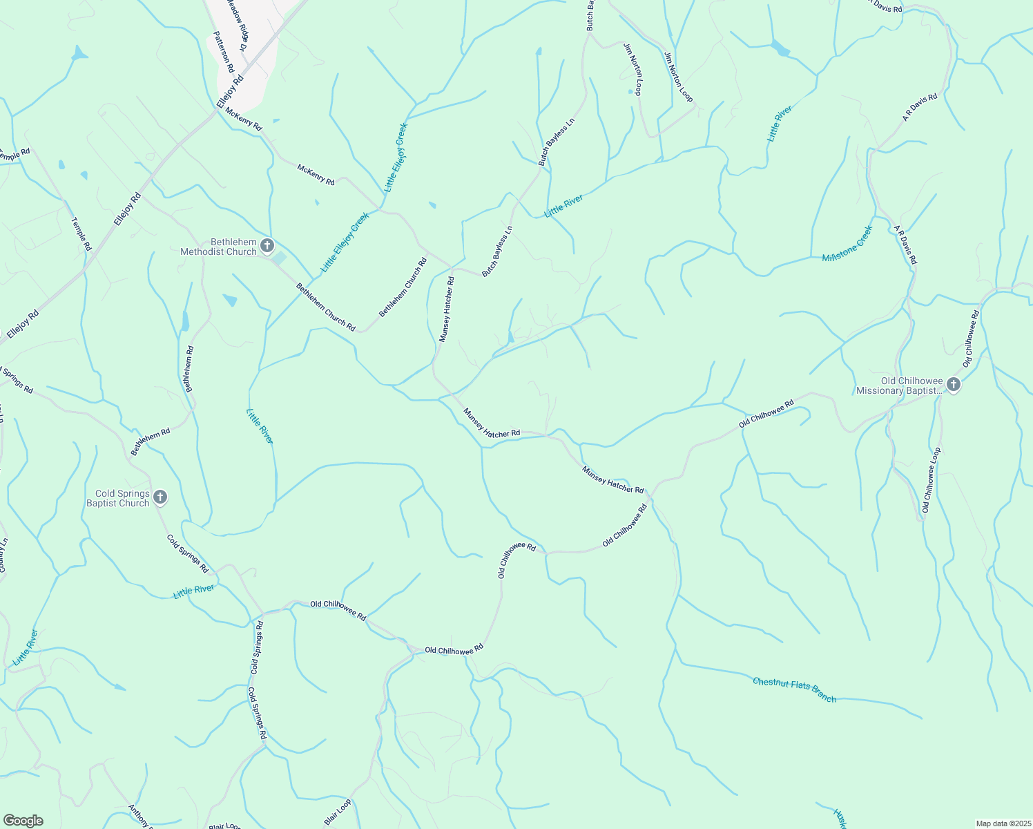 map of restaurants, bars, coffee shops, grocery stores, and more near 1686 Munsey Hatcher Road in Seymour