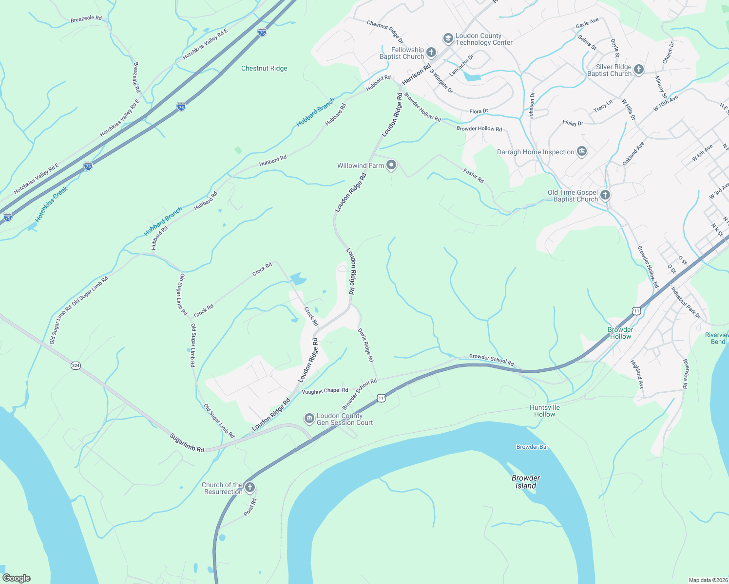 map of restaurants, bars, coffee shops, grocery stores, and more near 4497 Loudon Ridge Road in Loudon
