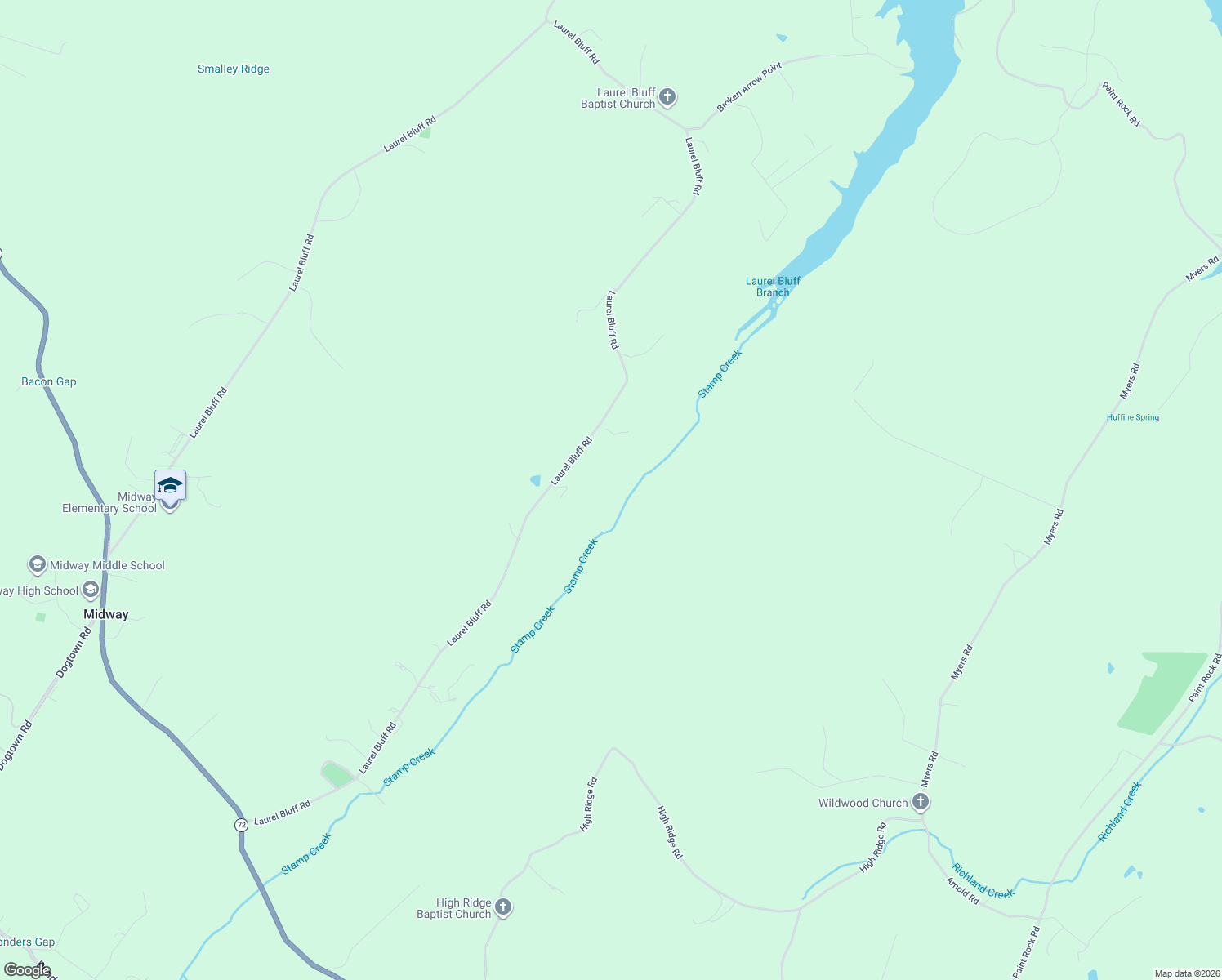 map of restaurants, bars, coffee shops, grocery stores, and more near 1081 Laurel Bluff Road in Kingston