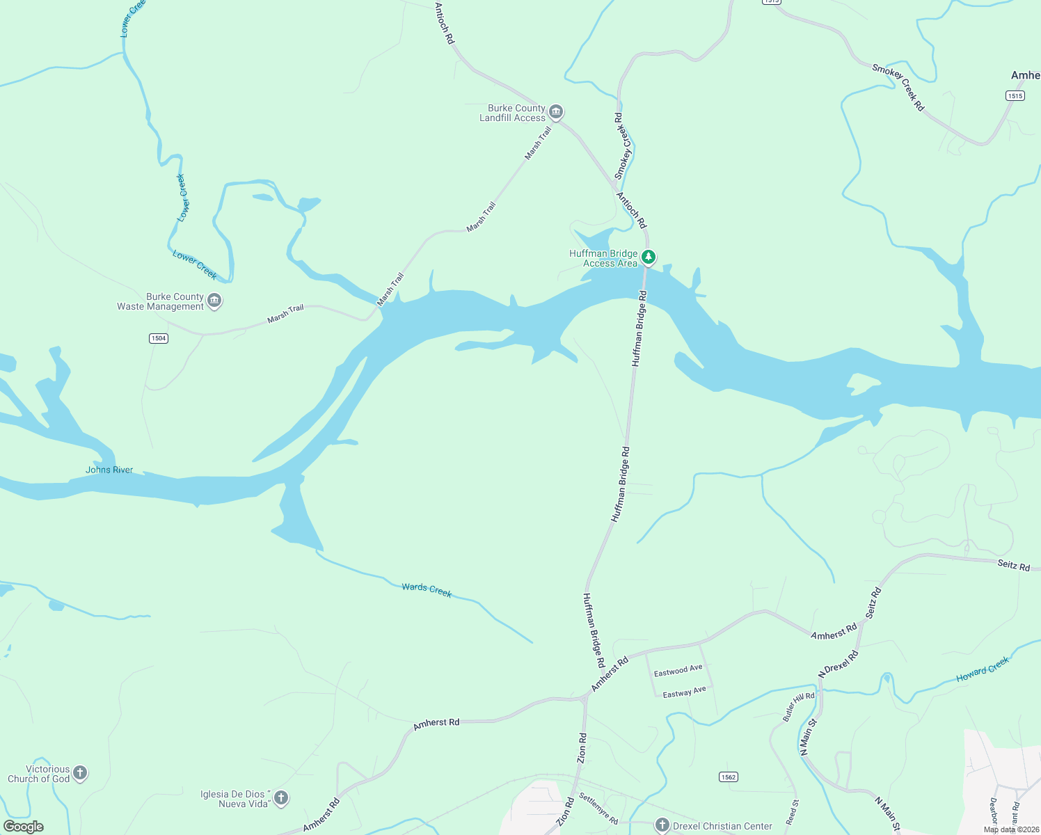 map of restaurants, bars, coffee shops, grocery stores, and more near in Valdese