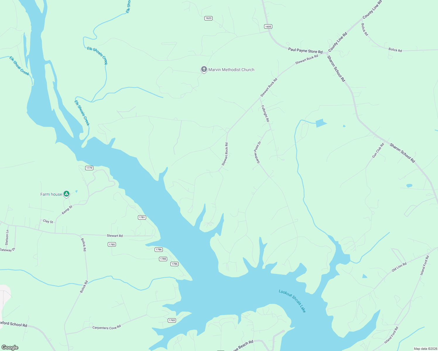 map of restaurants, bars, coffee shops, grocery stores, and more near 445 Stewart Rock Road in Stony Point