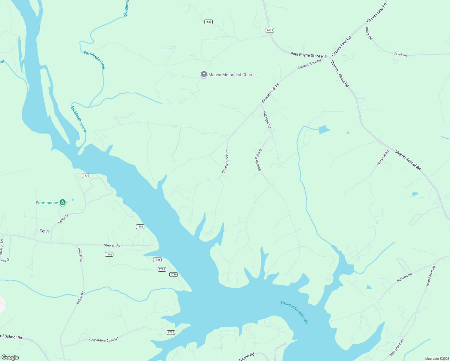 map of restaurants, bars, coffee shops, grocery stores, and more near 445 Stewart Rock Road in Stony Point