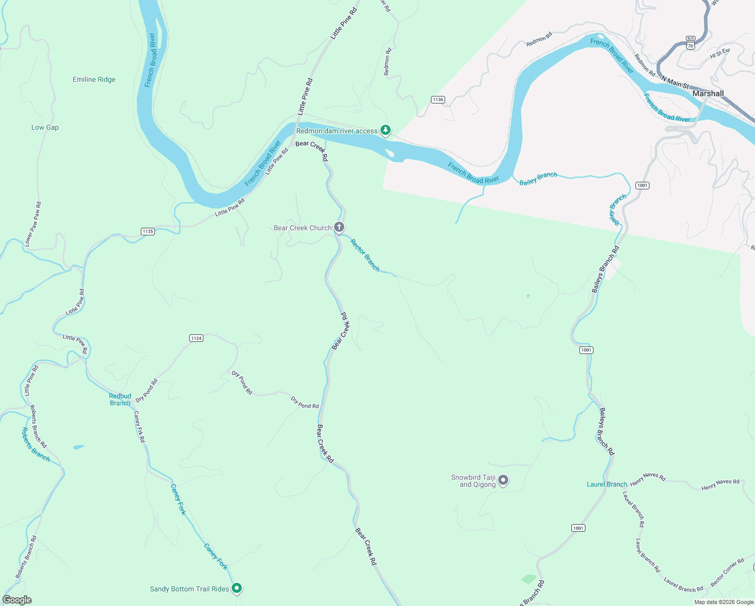 map of restaurants, bars, coffee shops, grocery stores, and more near 1767 Turnpike Road in Marshall