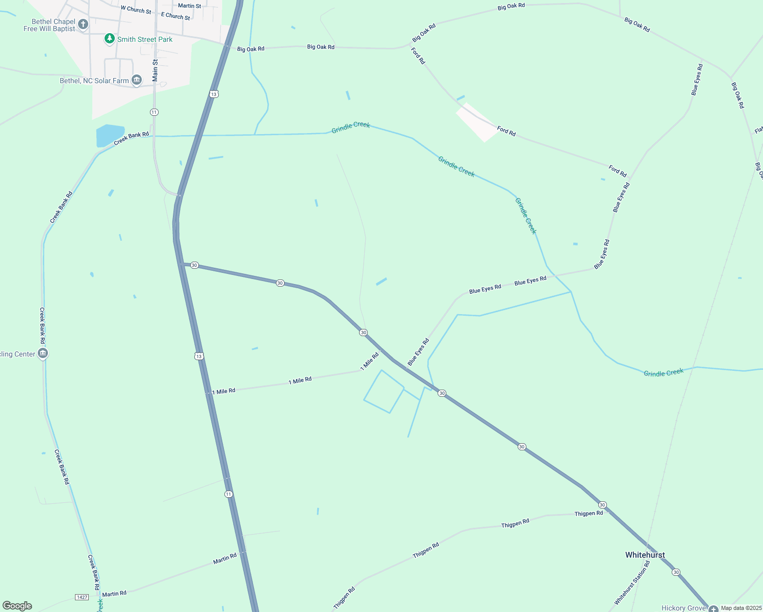 map of restaurants, bars, coffee shops, grocery stores, and more near 3740 Wadie Carson Rd in Bethel