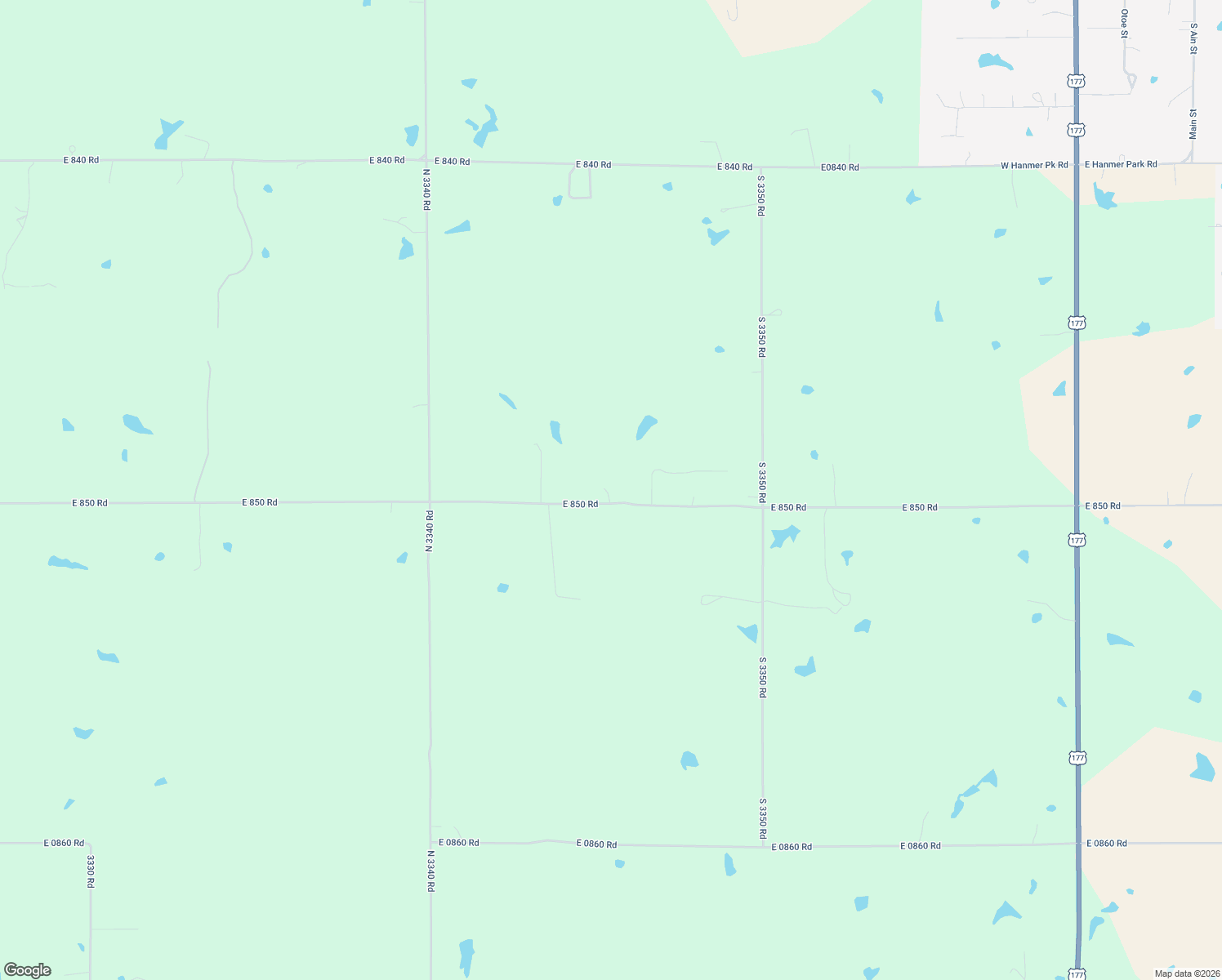 map of restaurants, bars, coffee shops, grocery stores, and more near 334538 East 850 Road in Wellston