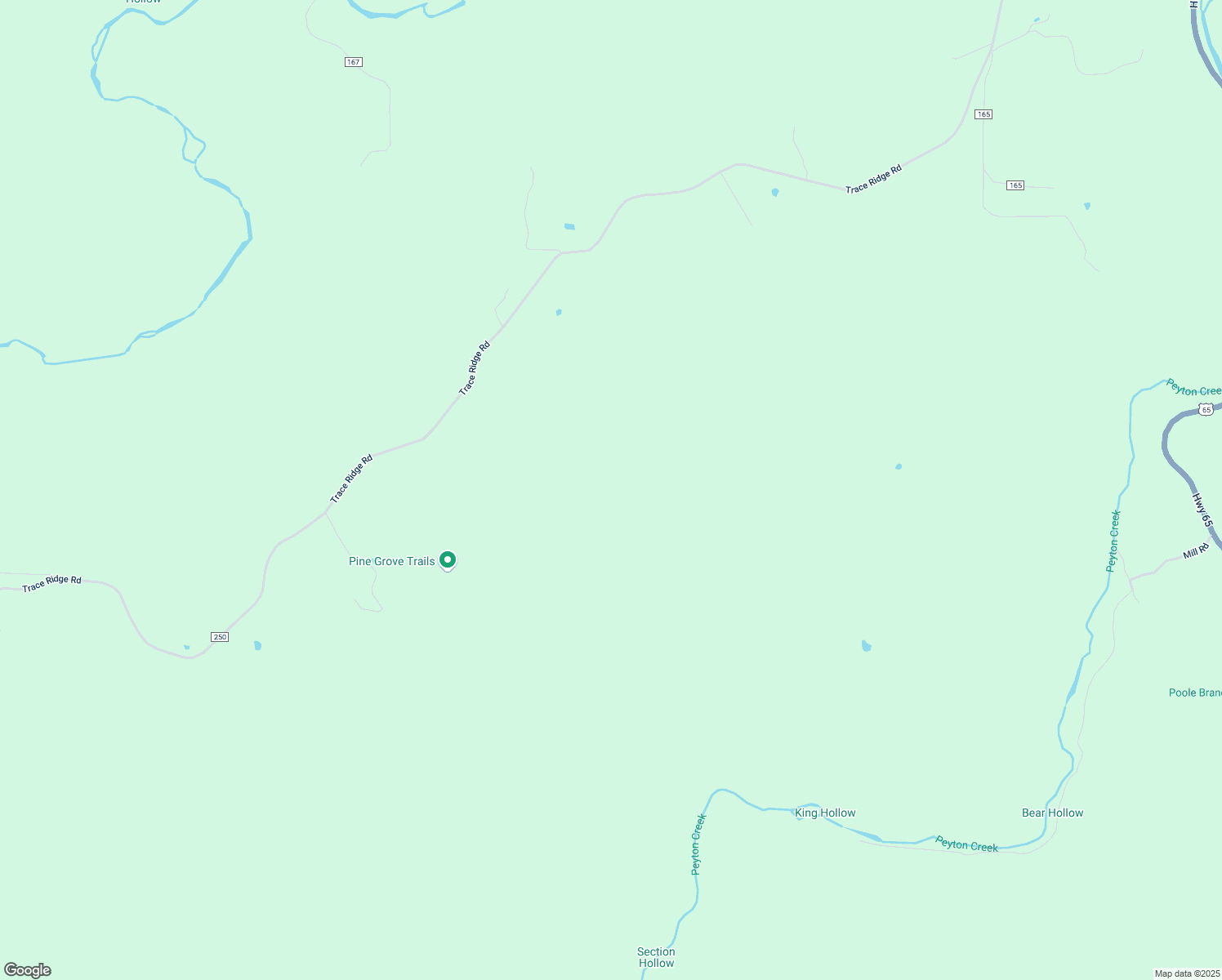 map of restaurants, bars, coffee shops, grocery stores, and more near 5674 Trace Ridge Road in Dennard