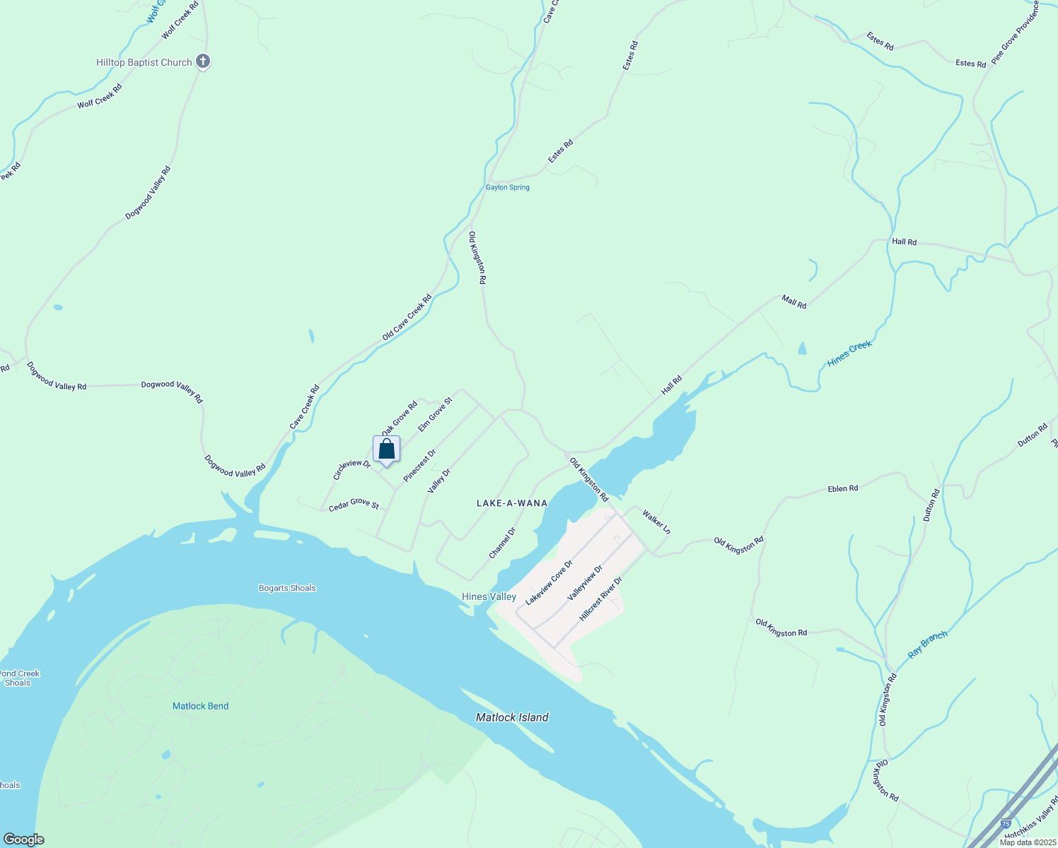 map of restaurants, bars, coffee shops, grocery stores, and more near 115 Powell Drive in Loudon