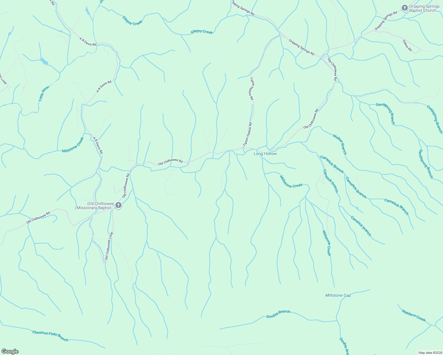map of restaurants, bars, coffee shops, grocery stores, and more near 1621 Old Chilhowee Road in Seymour