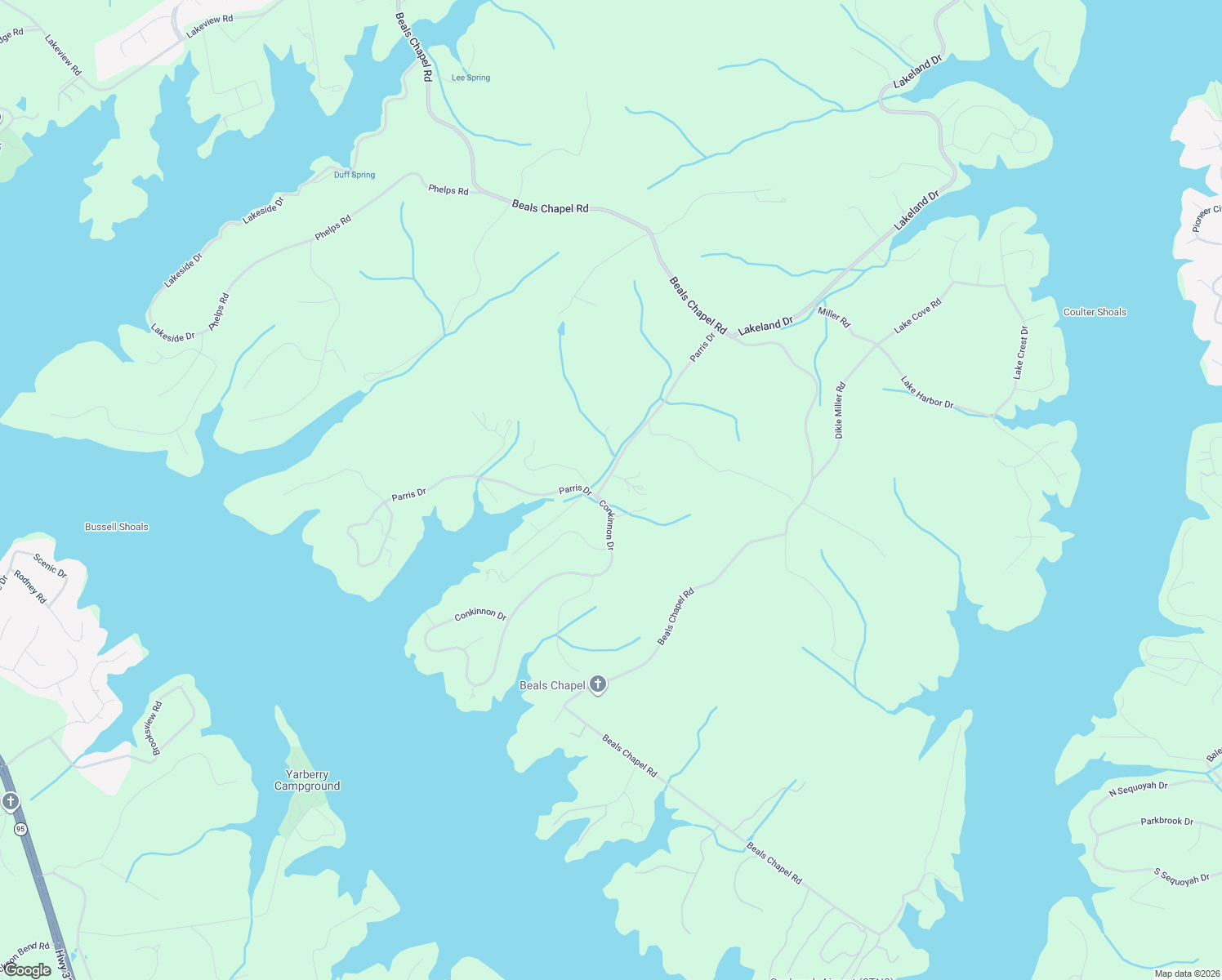 map of restaurants, bars, coffee shops, grocery stores, and more near 110 Conkinnon Drive in Lenoir City