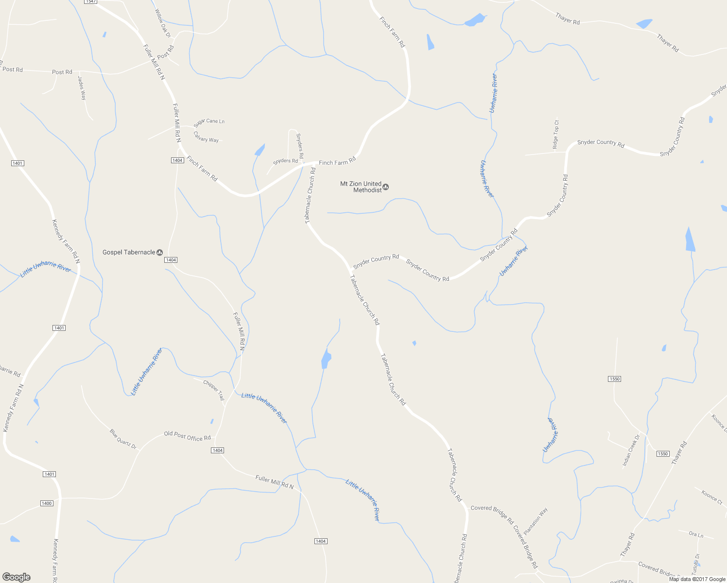 map of restaurants, bars, coffee shops, grocery stores, and more near 1828 Tabernacle Church Road in Trinity