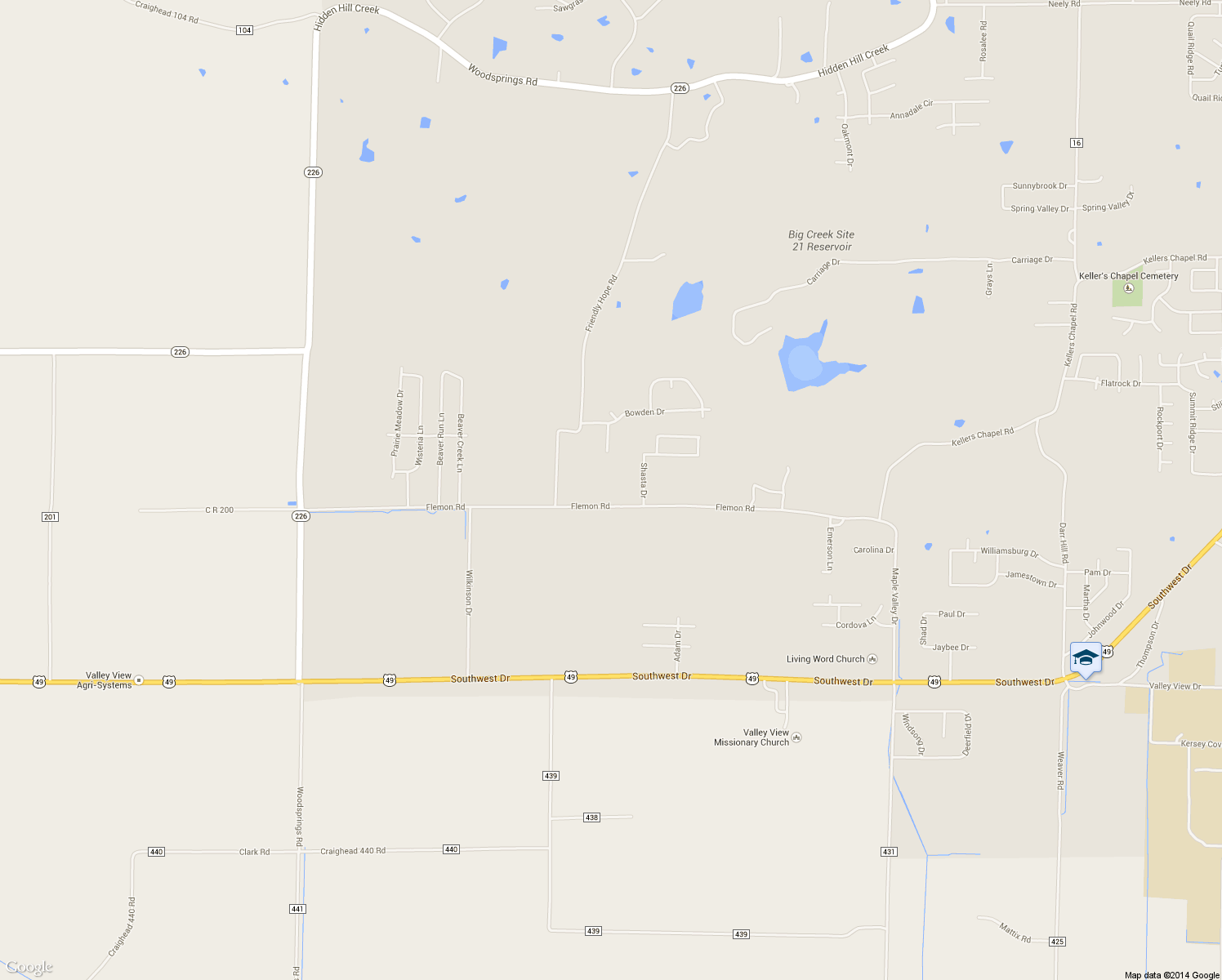 map of restaurants, bars, coffee shops, grocery stores, and more near 3316 Flemon Road in Jonesboro