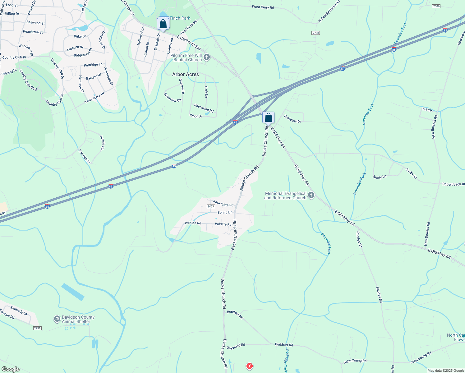 map of restaurants, bars, coffee shops, grocery stores, and more near 168 Carl B Road in Lexington