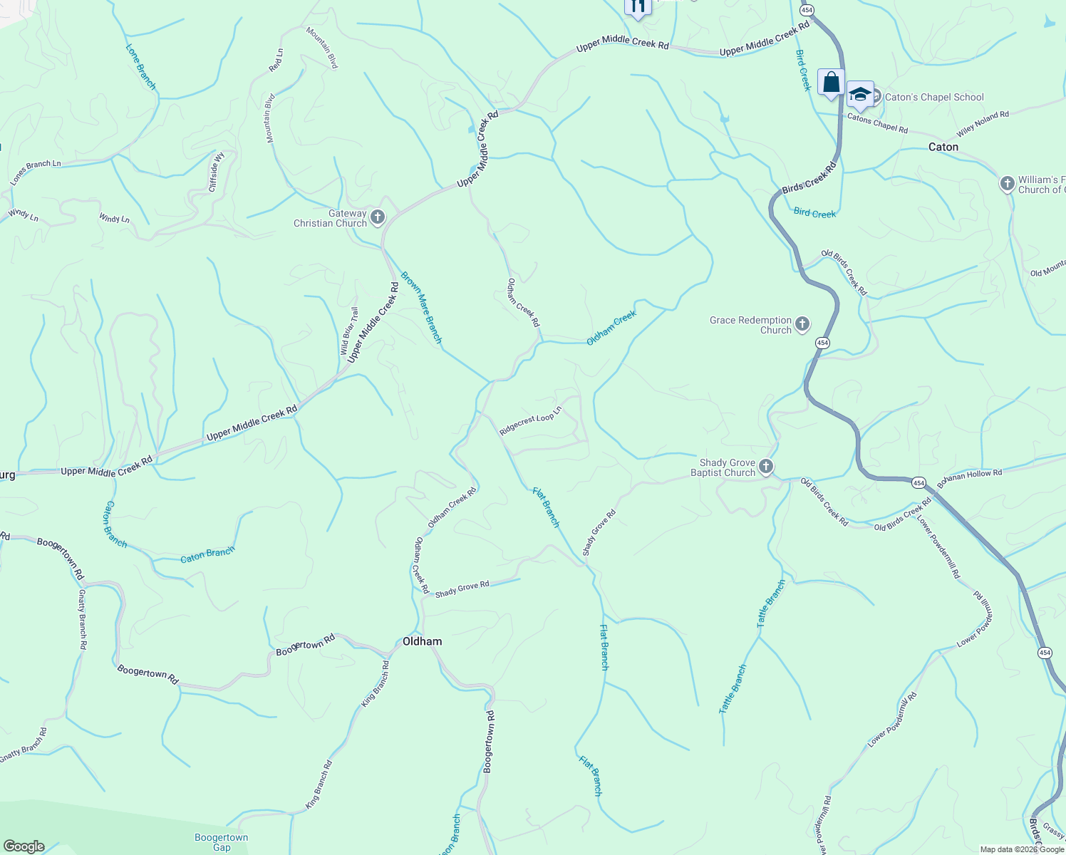 map of restaurants, bars, coffee shops, grocery stores, and more near 2021 Ridgecrest Loop Lane in Sevierville