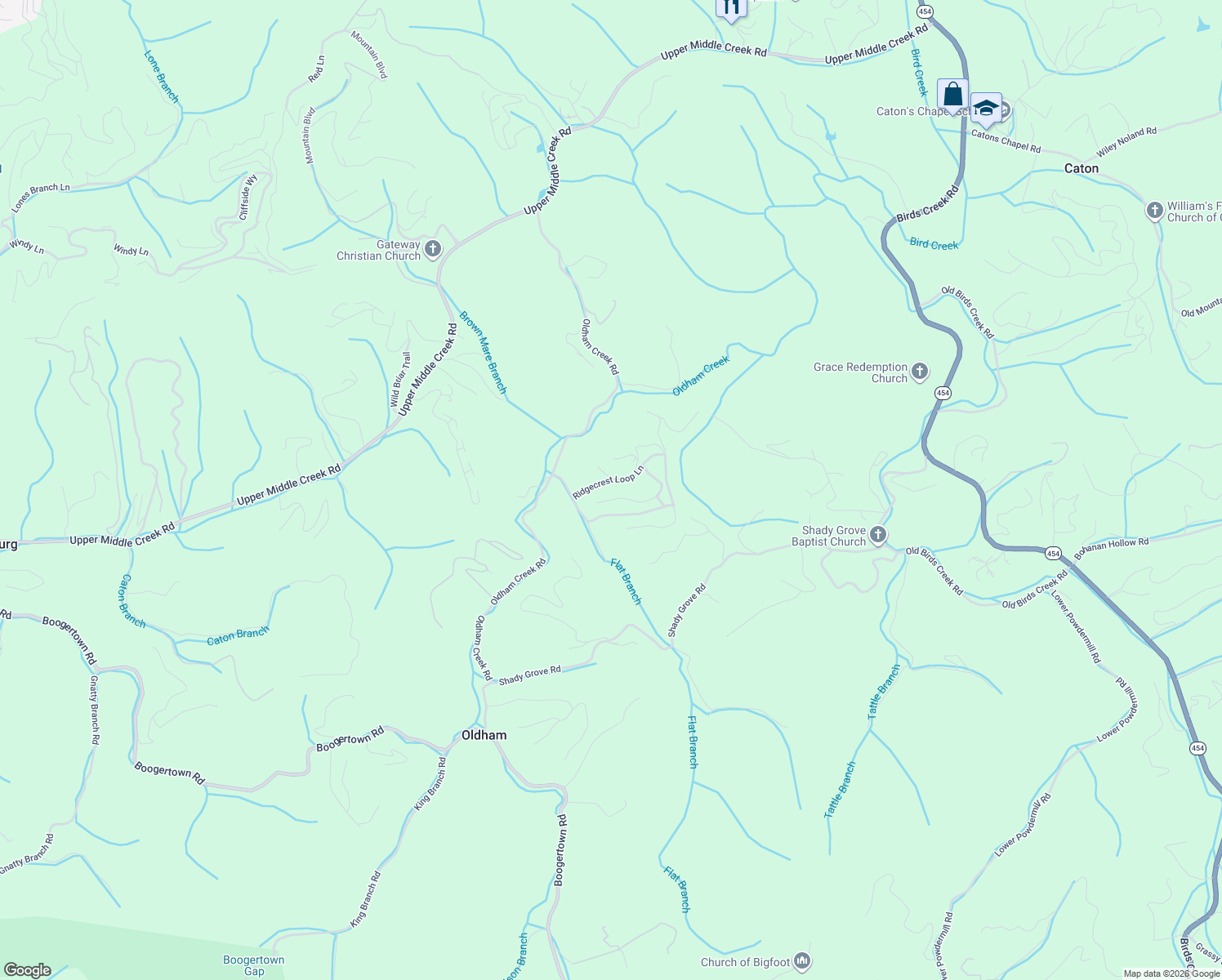 map of restaurants, bars, coffee shops, grocery stores, and more near 2021 Ridgecrest Loop Lane in Sevierville