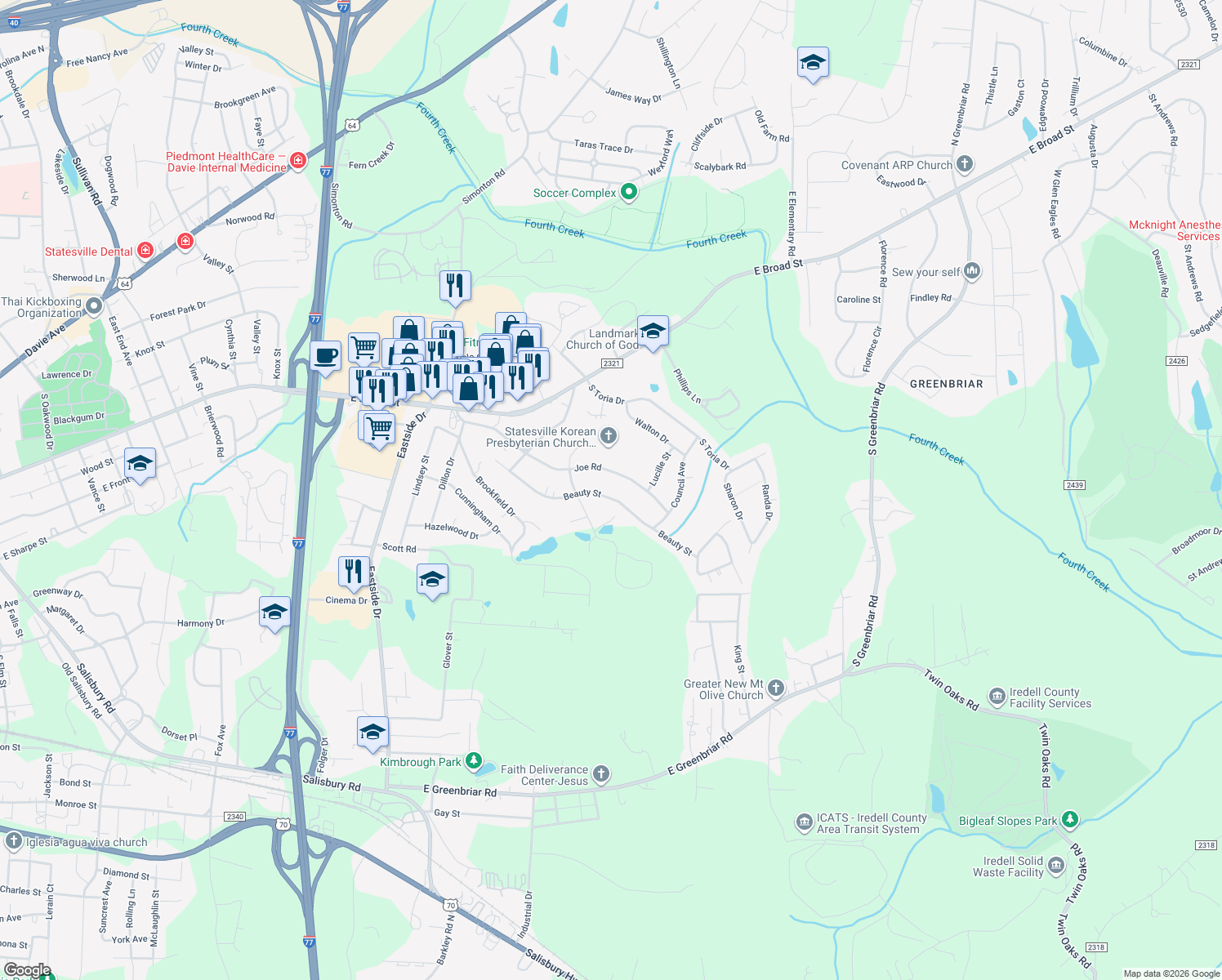 2113 Beauty Street, Statesville NC Walk Score