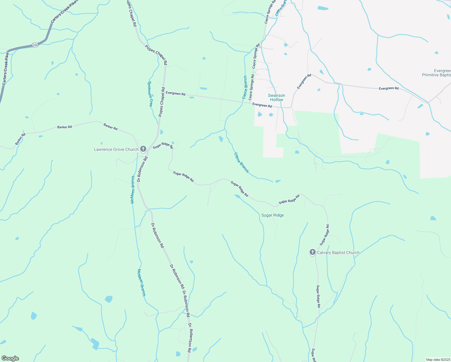 map of restaurants, bars, coffee shops, grocery stores, and more near 1777 Sugar Ridge Road in Spring Hill