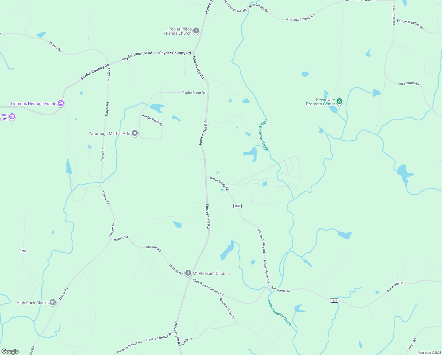 map of restaurants, bars, coffee shops, grocery stores, and more near 5126 Jordan Valley Road in Trinity