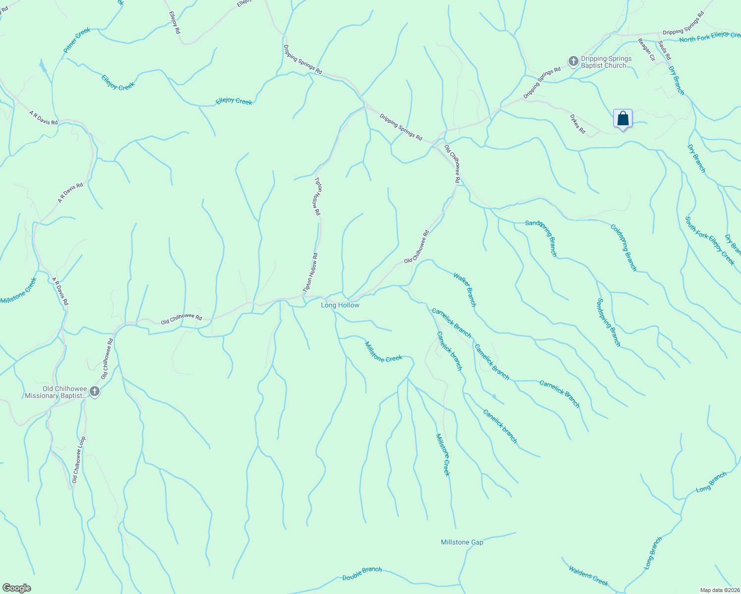 map of restaurants, bars, coffee shops, grocery stores, and more near 1477 Old Chilhowee Road in Seymour