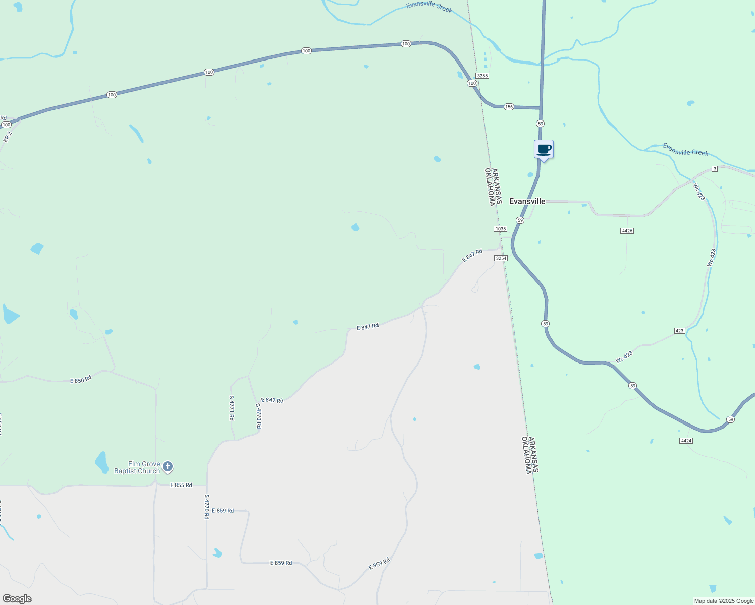 map of restaurants, bars, coffee shops, grocery stores, and more near 1410 RR 5 in Stilwell