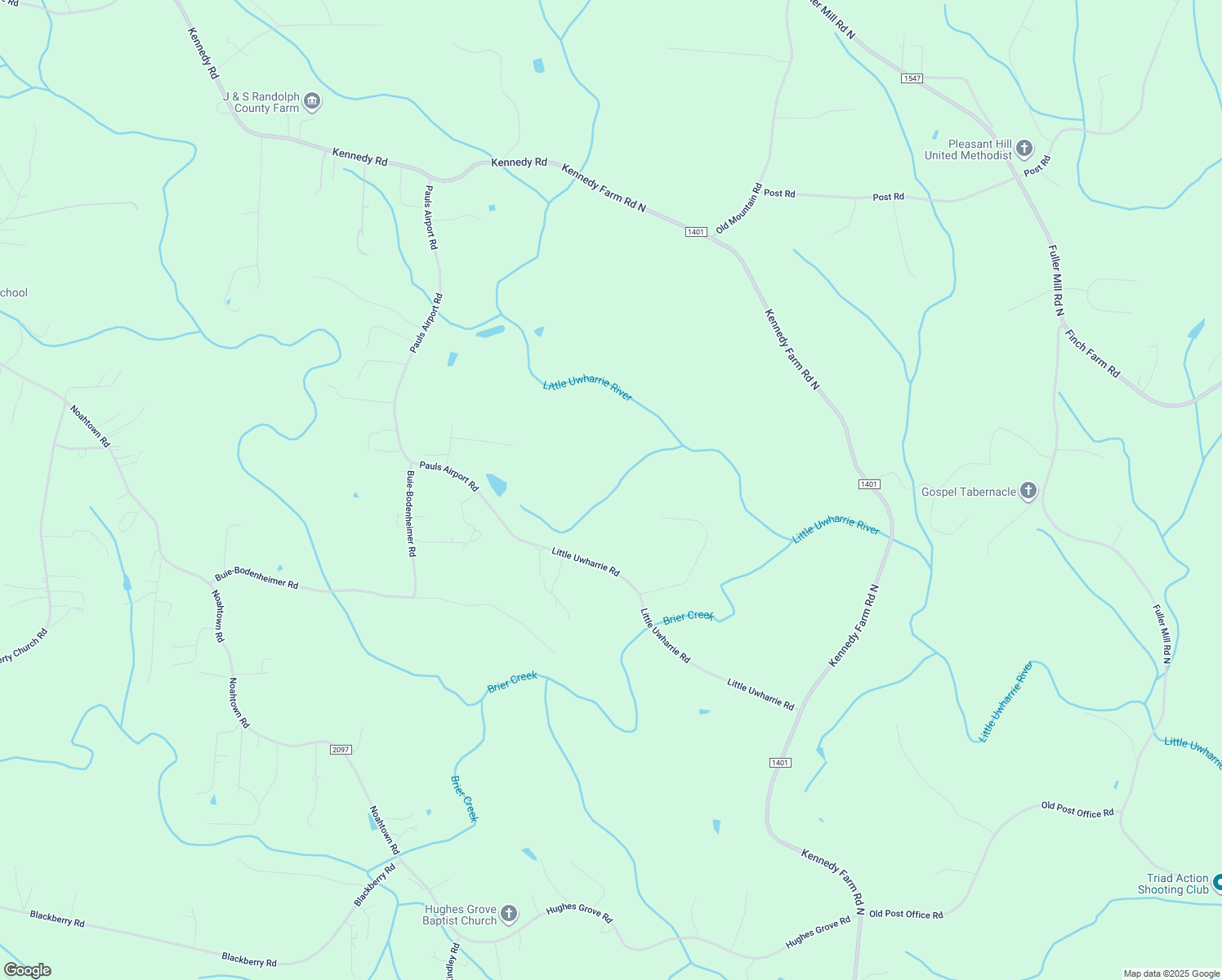 map of restaurants, bars, coffee shops, grocery stores, and more near 1305 Pauls Airport Road in Thomasville