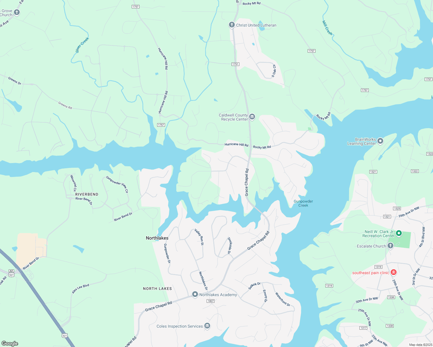 map of restaurants, bars, coffee shops, grocery stores, and more near 5659 Silver Bell Lane in Granite Falls