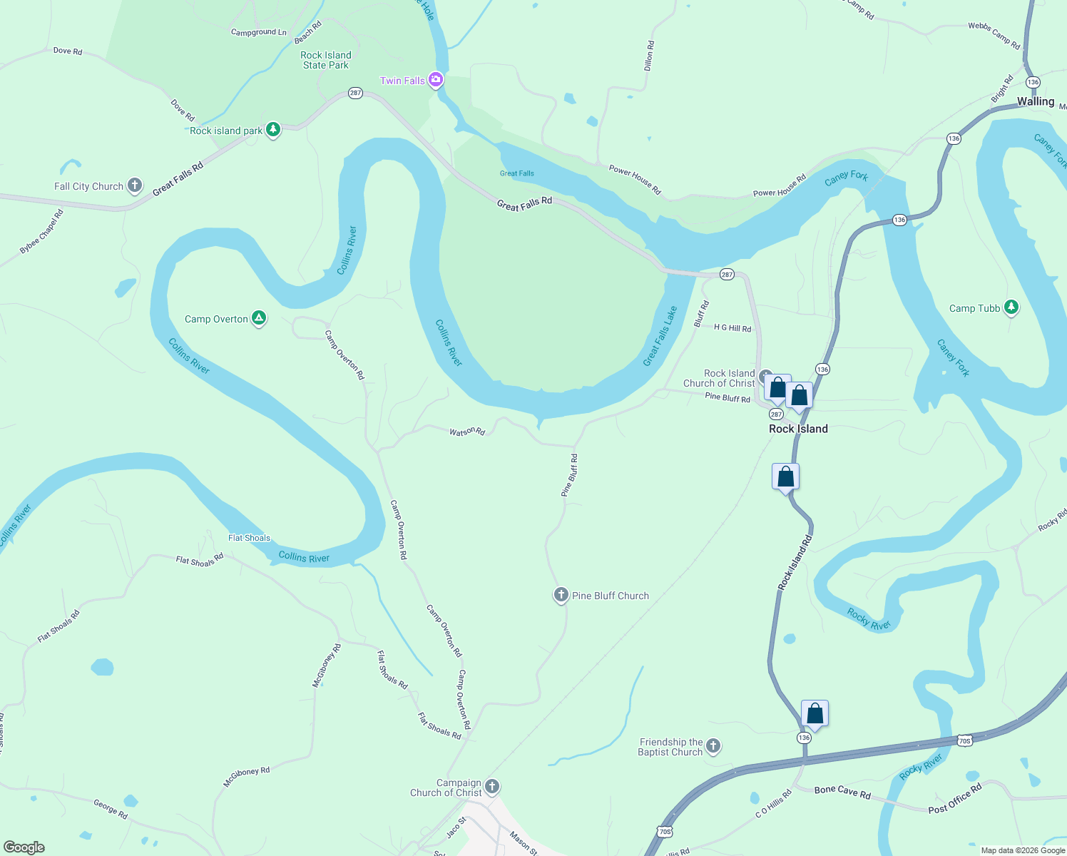 map of restaurants, bars, coffee shops, grocery stores, and more near 186 Watson Road in Rock Island
