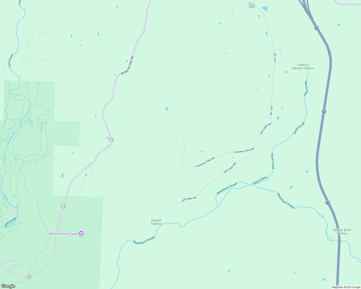 map of restaurants, bars, coffee shops, grocery stores, and more near 20457 Chimney Field Road in Winslow