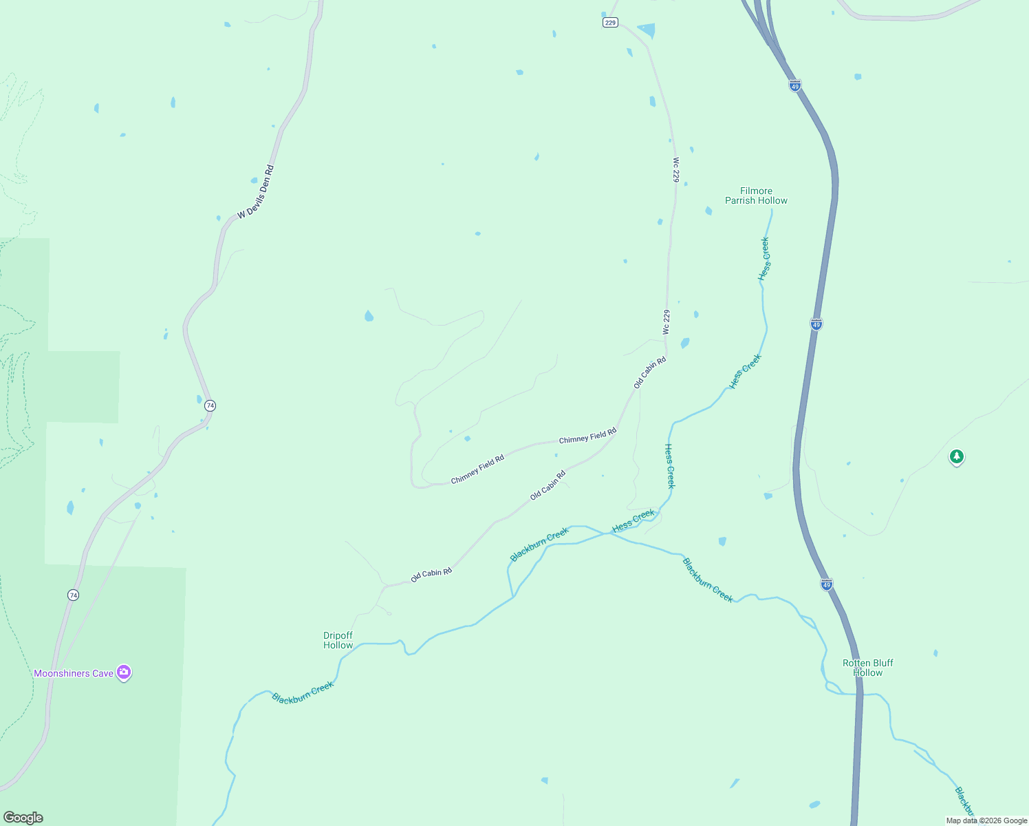 map of restaurants, bars, coffee shops, grocery stores, and more near 20289 Big Horizon Road in Winslow