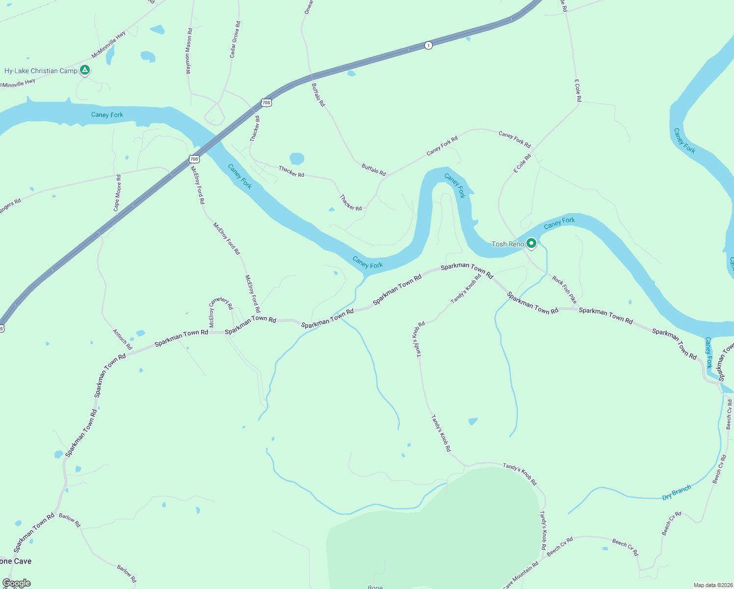 map of restaurants, bars, coffee shops, grocery stores, and more near 2541 Sparkman Town Road in Doyle