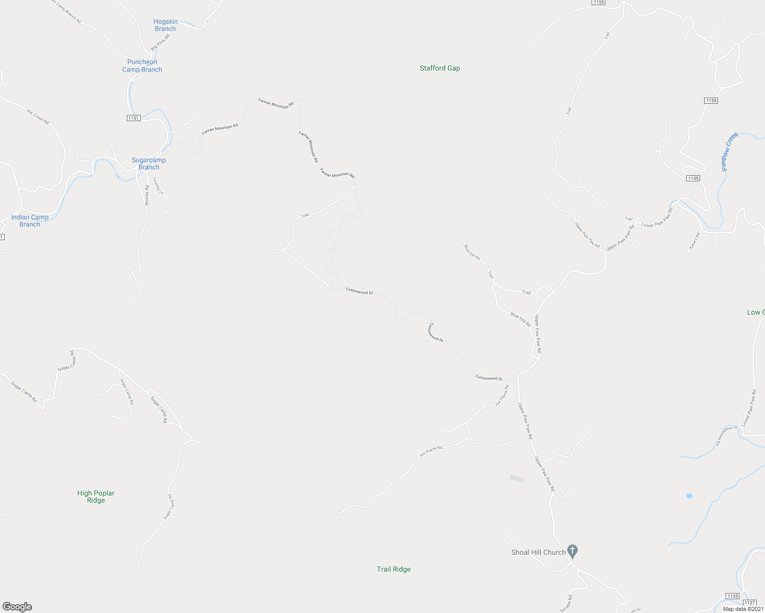 map of restaurants, bars, coffee shops, grocery stores, and more near 961 Cottonwood Drive in Marshall