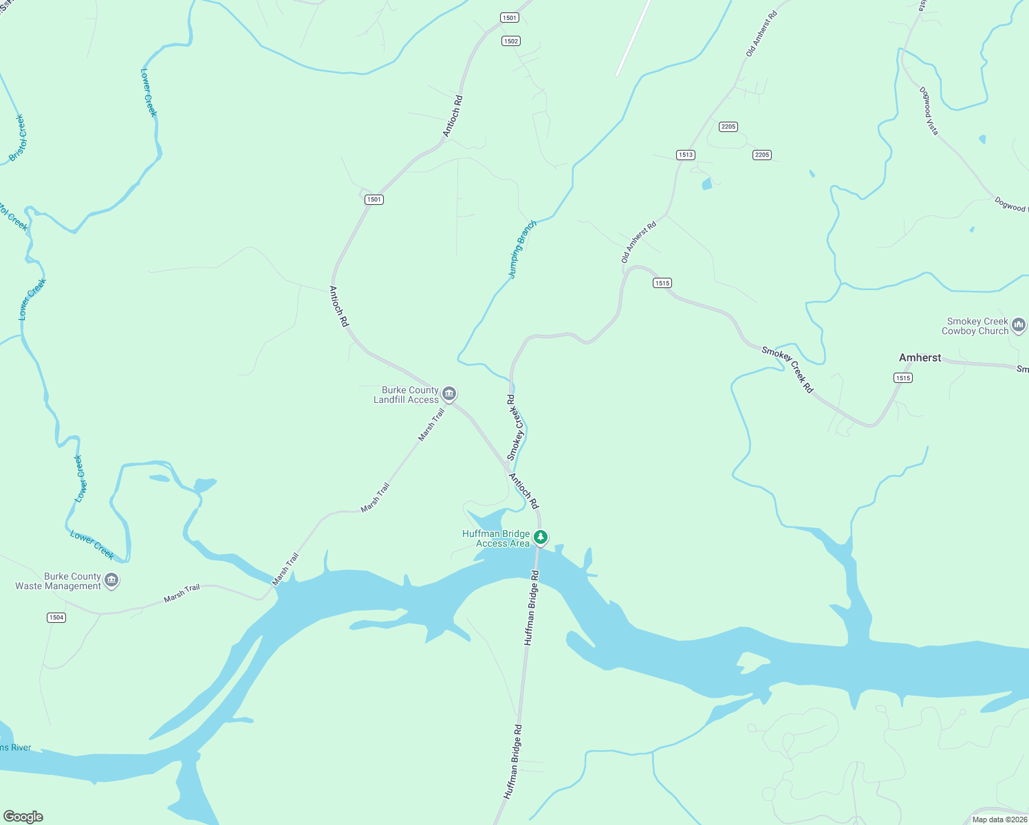 map of restaurants, bars, coffee shops, grocery stores, and more near 1837 Smokey Creek Road in Morganton