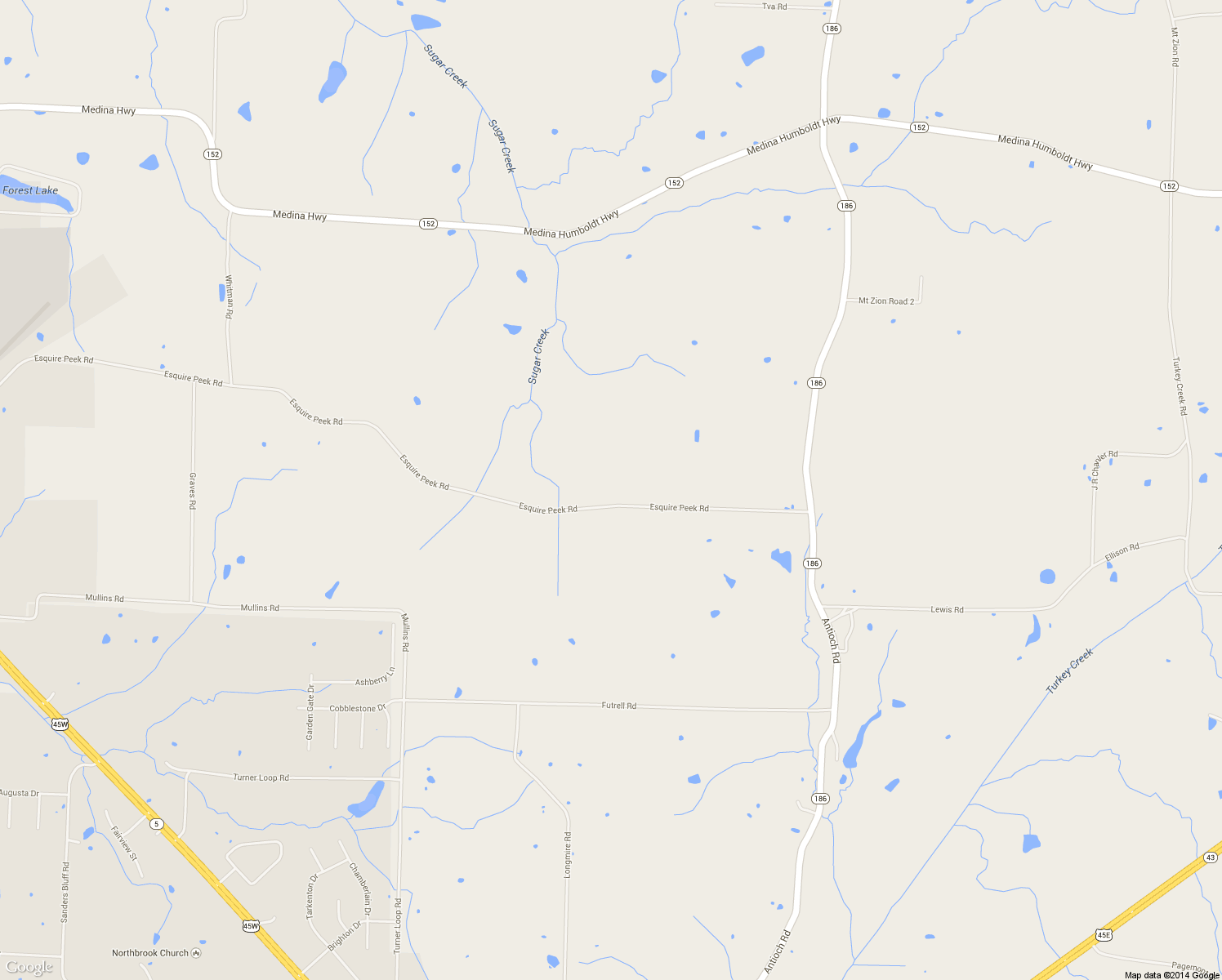 map of restaurants, bars, coffee shops, grocery stores, and more near 60 Esquire Peek Road in Humboldt