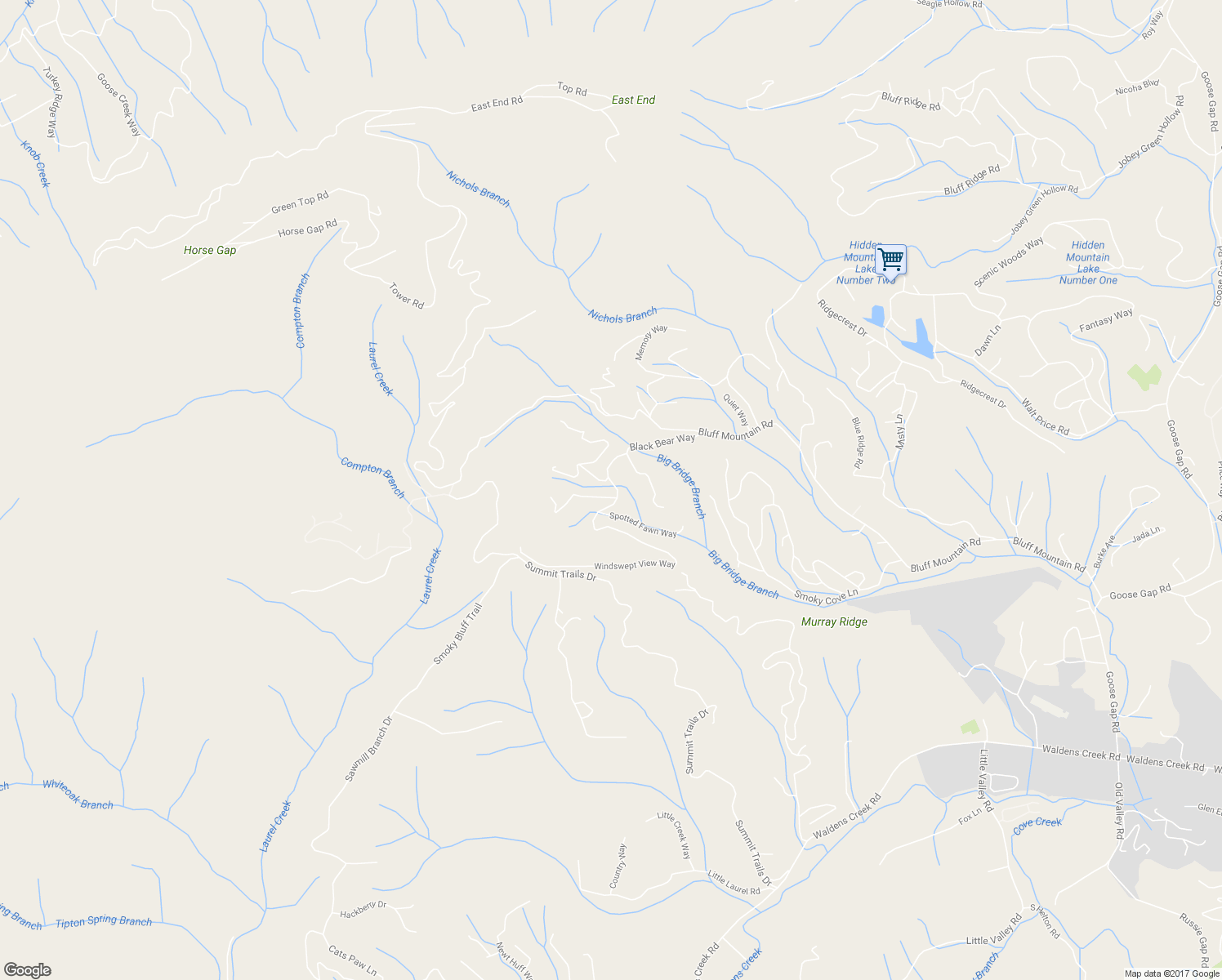 map of restaurants, bars, coffee shops, grocery stores, and more near 2580 Black Bear Way in Sevierville