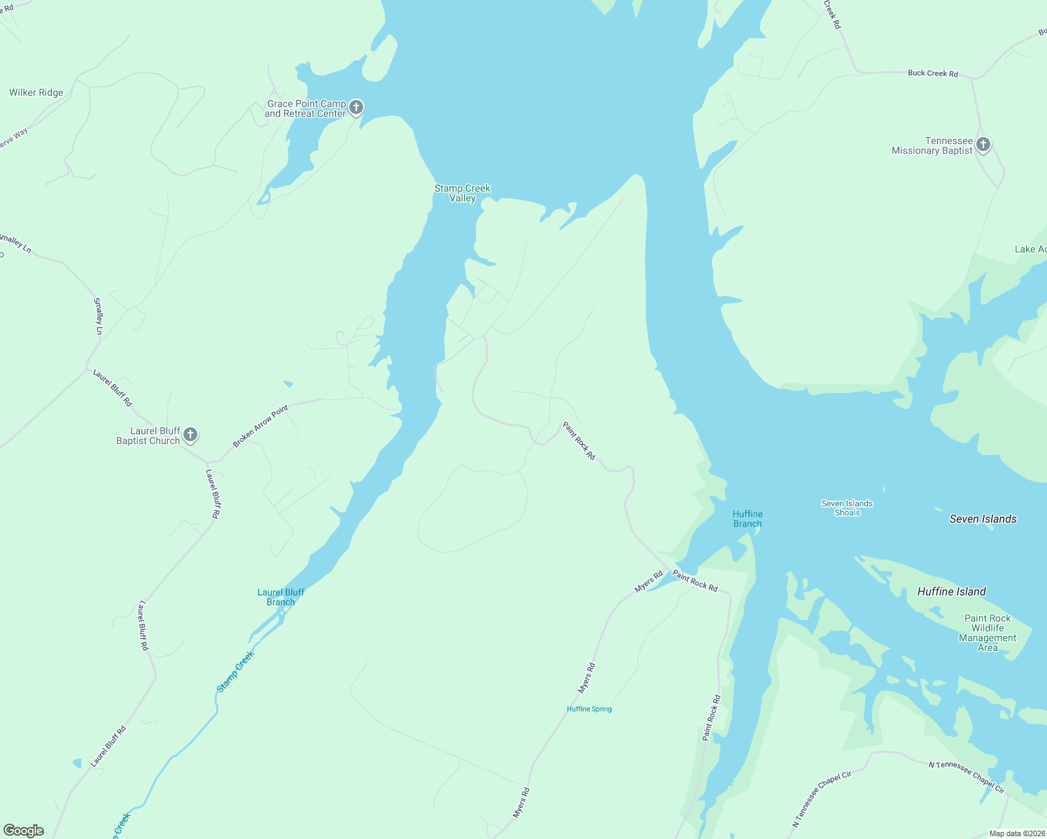 map of restaurants, bars, coffee shops, grocery stores, and more near 1296 Paint Rock Road in Kingston