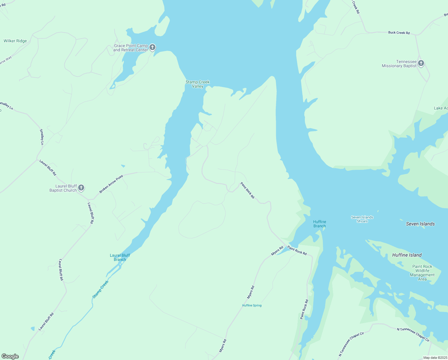 map of restaurants, bars, coffee shops, grocery stores, and more near 1296 Paint Rock Road in Kingston