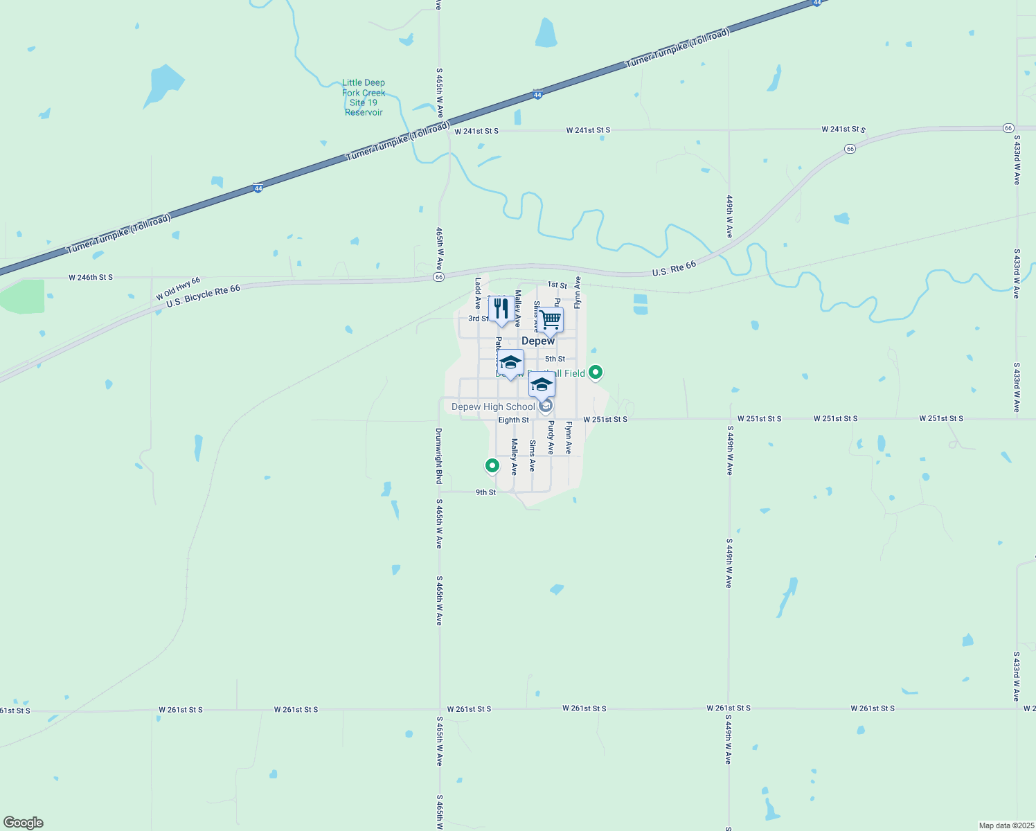 map of restaurants, bars, coffee shops, grocery stores, and more near 723 Malley Avenue in Depew