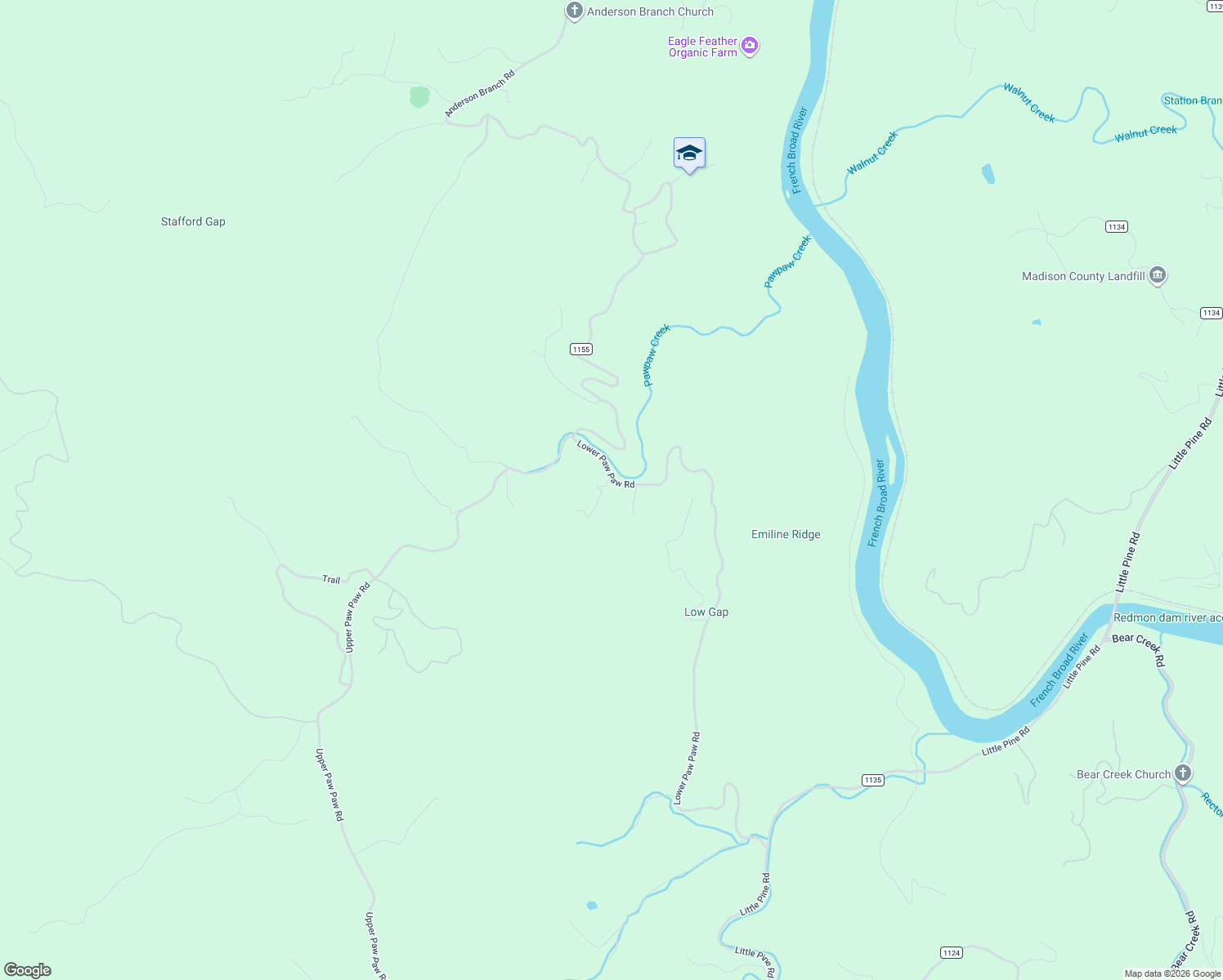 map of restaurants, bars, coffee shops, grocery stores, and more near 2033 Lower Paw Paw Road in Marshall