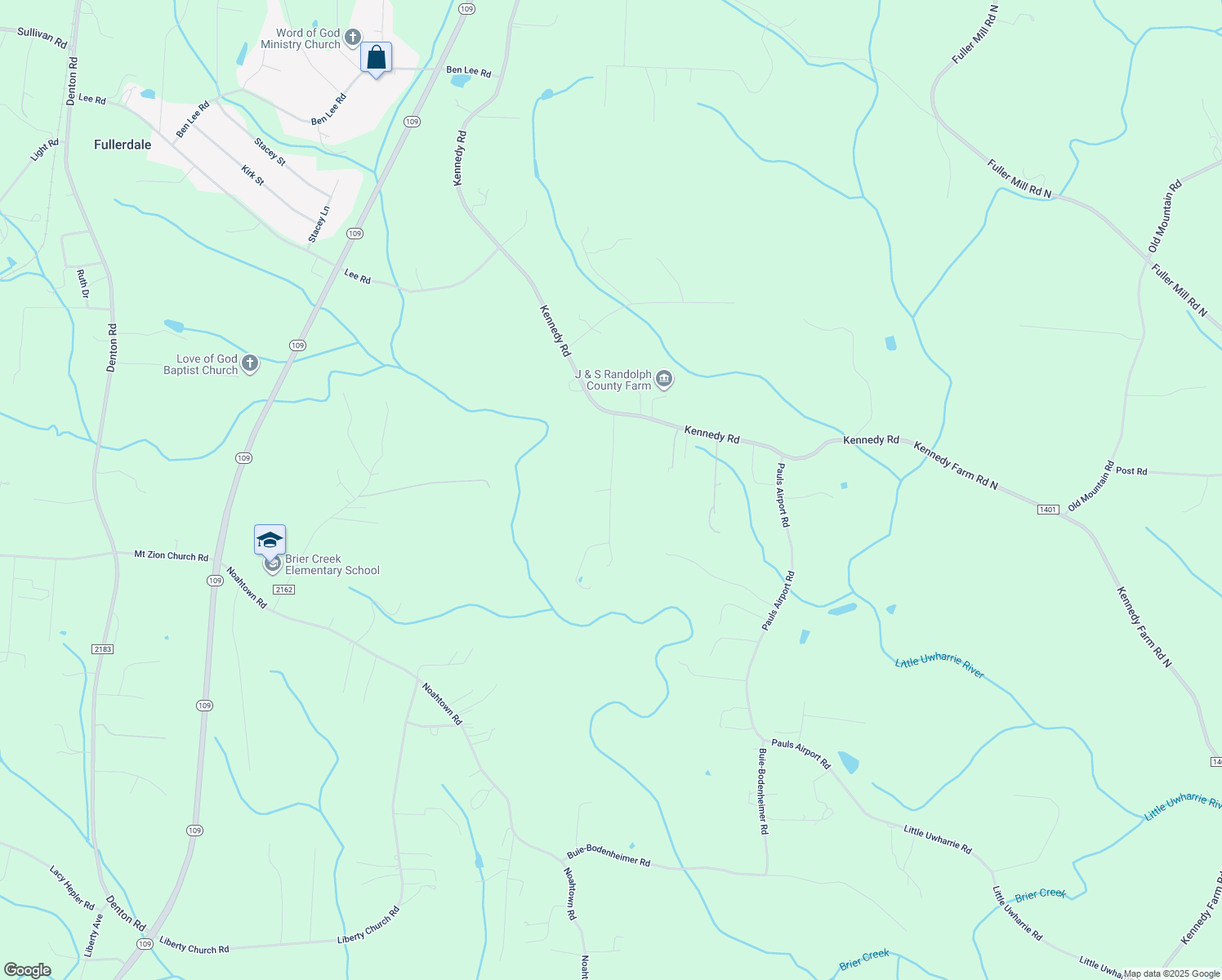 map of restaurants, bars, coffee shops, grocery stores, and more near Earlie Everhart Road in Thomasville